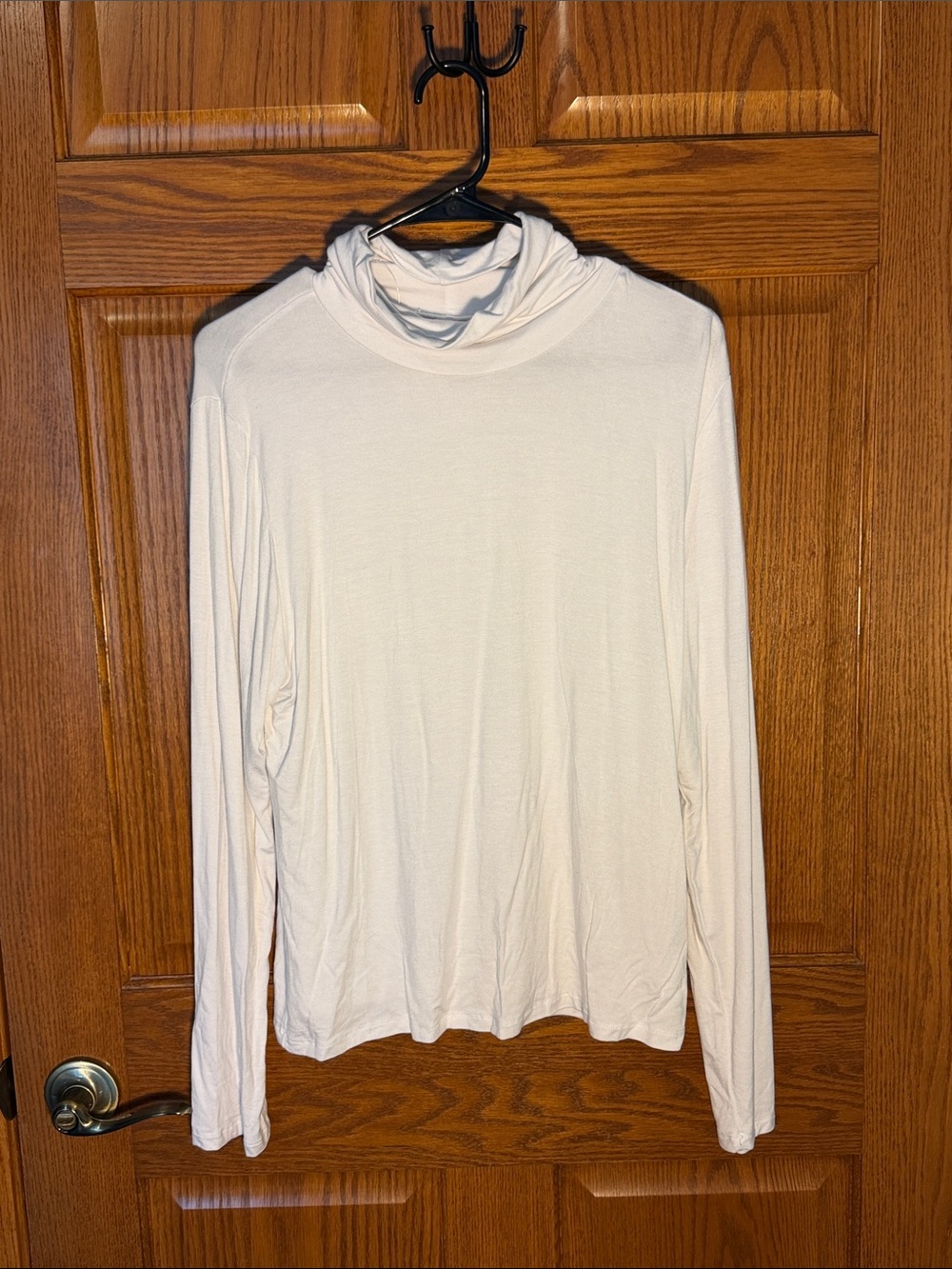 French Laundry Cream Long-Sleeve Turtleneck Top